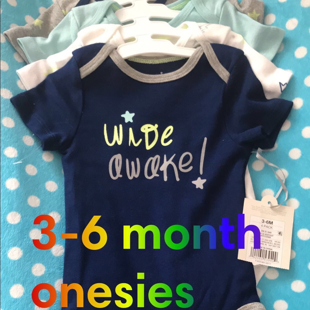 BBy boy 3-6 month onesies